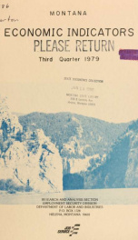 Montana economic indicators 1979 3RD QTR_cover