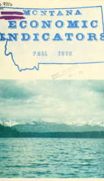 Montana economic indicators 1975 V. 4, NO. 3_cover