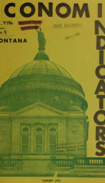 Montana economic indicators 1975 V. 3, NO. 4_cover