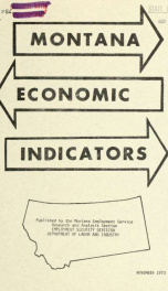 Montana economic indicators 1973 V. 2, NO. 4_cover