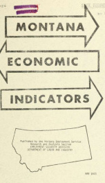 Montana economic indicators 1973 V. 2, NO. 2_cover