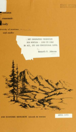 Montana economic study: staff [studies] 1970 V. 9_cover