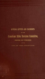Documentary history of the American committee on revision.._cover