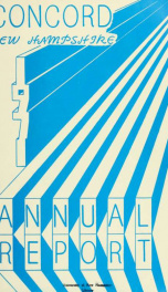 Annual report of the receipts and expenditures of the city of Concord 1971_cover