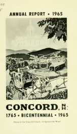 Annual report of the receipts and expenditures of the city of Concord 1965_cover