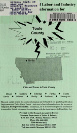 Labor market information for Toole County 1997_cover