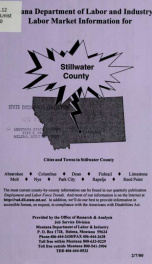 Labor market information for Stillwater County 2000_cover