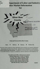 Labor market information for Silver Bow County 1998_cover