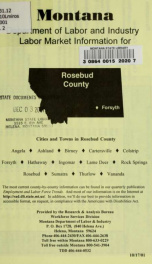 Labor market information for Rosebud County 2001_cover