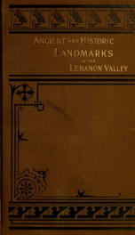 Ancient and historic landmarks in the Lebanon Valley_cover