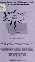 Labor market information for Park County 1996_cover