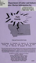 Labor market information for Park County 1999_cover