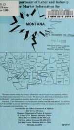 Labor market information for Montana 1999_cover
