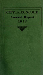 Annual report of the receipts and expenditures of the city of Concord 1914_cover