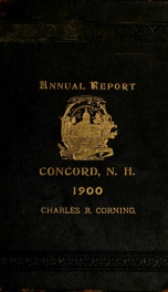 Annual report of the receipts and expenditures of the city of Concord 1901_cover