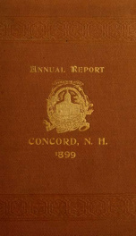 Annual report of the receipts and expenditures of the city of Concord 1899_cover