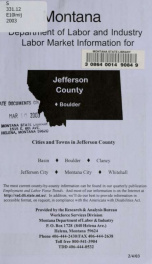 Labor market information for Jefferson County 2003_cover