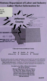 Labor market information for Jefferson County 1999_cover