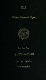 Report of the receipts and expenditures of the City of Nashua 1973-1974_cover