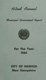 Report of the receipts and expenditures of the City of Nashua 1954_cover