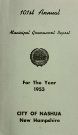 Report of the receipts and expenditures of the City of Nashua 1953_cover