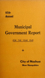 Report of the receipts and expenditures of the City of Nashua 1949_cover