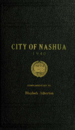 Report of the receipts and expenditures of the City of Nashua 1940_cover