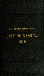 Report of the receipts and expenditures of the City of Nashua 1919_cover