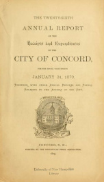 Annual report of the receipts and expenditures of the city of Concord 1879_cover