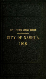 Report of the receipts and expenditures of the City of Nashua 1916_cover