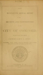 Annual report of the receipts and expenditures of the city of Concord 1867_cover