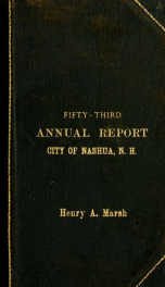 Report of the receipts and expenditures of the City of Nashua 1905_cover