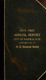 Report of the receipts and expenditures of the City of Nashua 1903_cover