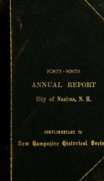 Report of the receipts and expenditures of the City of Nashua 1901_cover