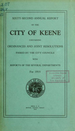 Report of the superintending school committee of Keene, N.H. . 1935_cover