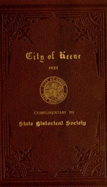 Report of the superintending school committee of Keene, N.H. . 1921_cover