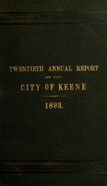 Report of the superintending school committee of Keene, N.H. . 1893_cover