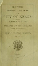 Report of the superintending school committee of Keene, N.H. . 1884_cover