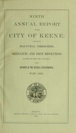Report of the superintending school committee of Keene, N.H. . 1882_cover