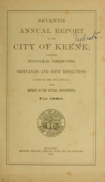 Report of the superintending school committee of Keene, N.H. . 1880_cover