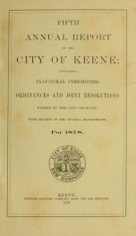 Report of the superintending school committee of Keene, N.H. . 1878_cover