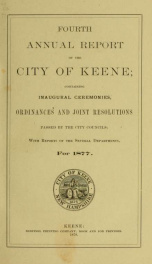 Report of the superintending school committee of Keene, N.H. . 1877_cover