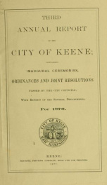 Report of the superintending school committee of Keene, N.H. . 1876_cover