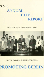 Annual city report, Berlin, New Hampshire 1995_cover