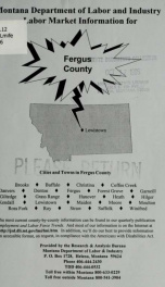 Labor market information for Fergus County 1996_cover