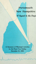 Receipts and expenditures of the Town of Portsmouth 1953_cover