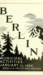 Annual city report, Berlin, New Hampshire 1968_cover