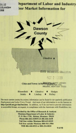 Labor market information for Dawson County 1998_cover
