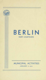 Annual city report, Berlin, New Hampshire 1945_cover