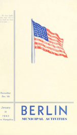 Annual city report, Berlin, New Hampshire 1943_cover